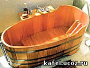 Деревянная ванна-ладья